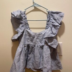 BRAND NEW striped flowy top